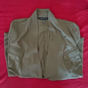 🌿 MEC & MARGOT Olive Green Utility Jacket – Size XL / TG
